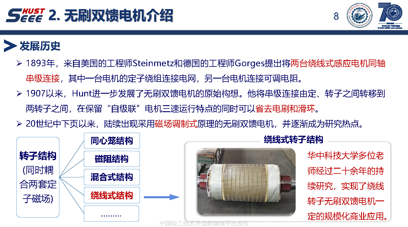 华中科技大学陈曦博士后：绕线转子无刷双馈电机的电磁理论与应用