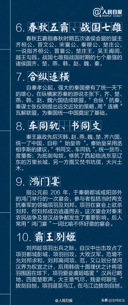 人民日报推荐：孩子应该知道的40个中国历史典故