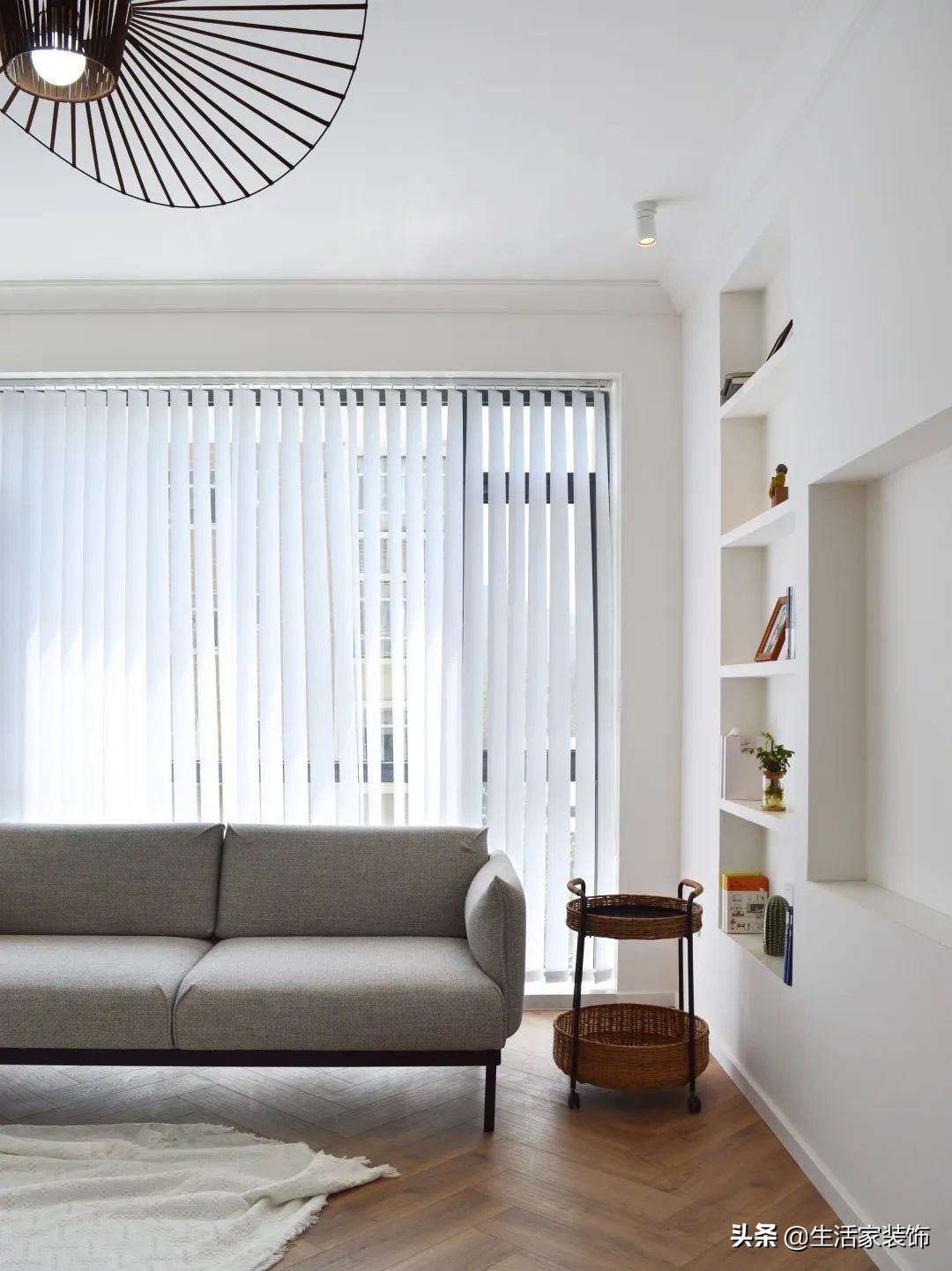 98㎡老房焕新，直接变成ins风的网红打卡点，她家这样装修太绝了