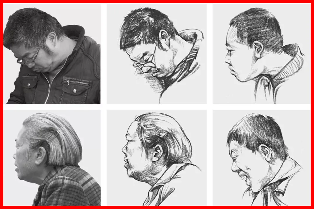 “喜、怒、哀、乐”速写人物表情解析,太详细了