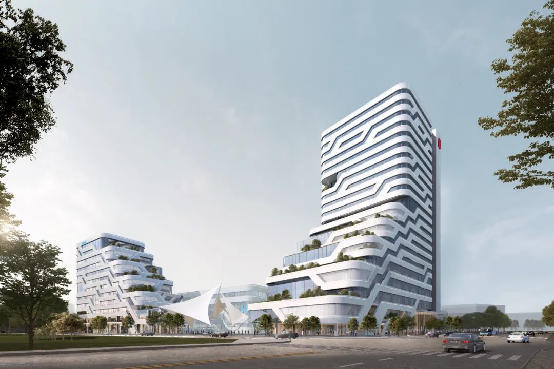 企业总部园区(广东盈骅总部,自由流动的产业园区设计 / 华阳国际)