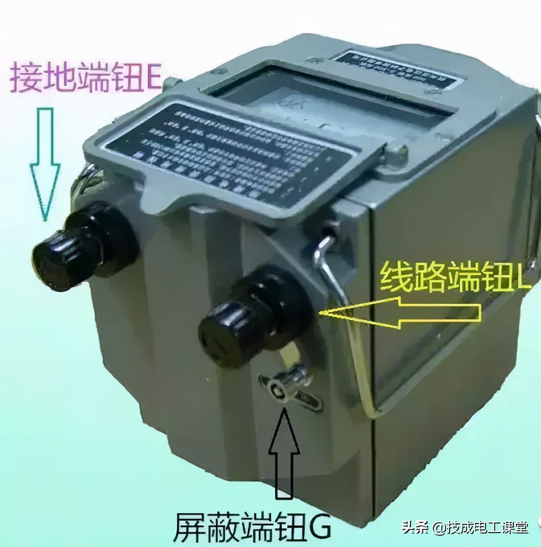 摇表（兆欧表），作为电工的你会使用吗？附摇表使用方法图解