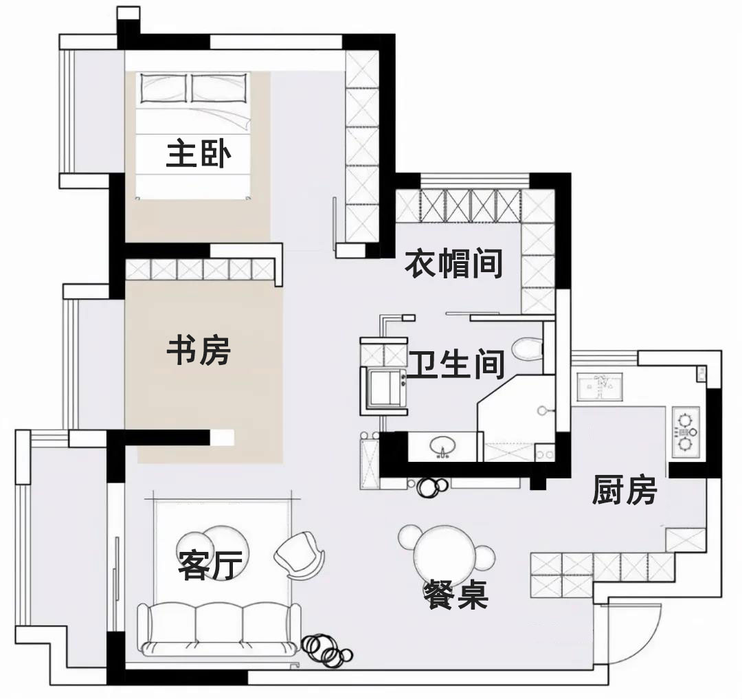 这位女主很有眼光，坚持把家装成“毛坯风”，效果不土反而高级
