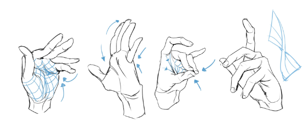 绘画初学者如何正确画手？教你基础的手部手势绘制思路