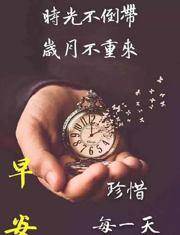 周二早上好祝福图片 群发早上好的祝福语句 岁月不重来、珍惜每一天图片