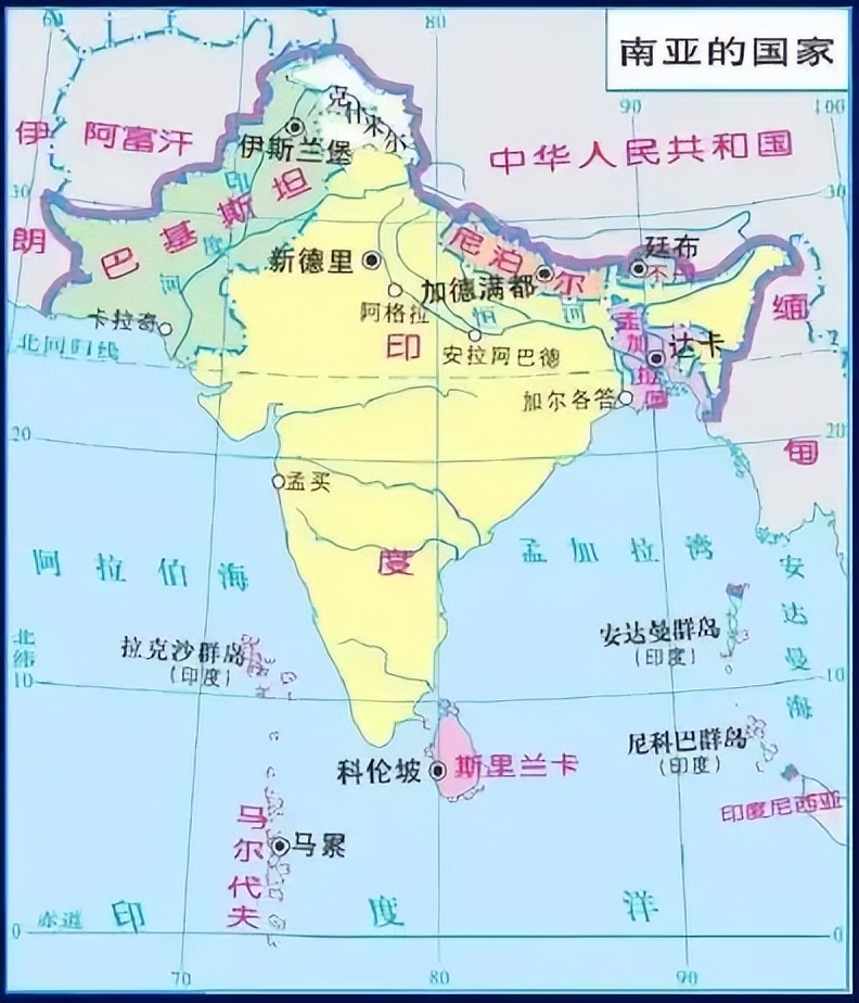 印度首都地理位置图片