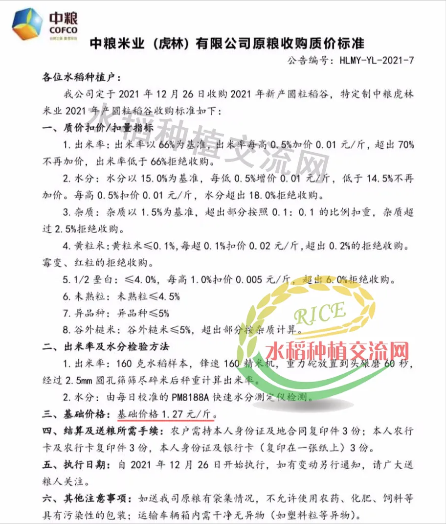 圆粒水稻涨价了，但稻谷市场上涨动力不足！附最新水稻价格