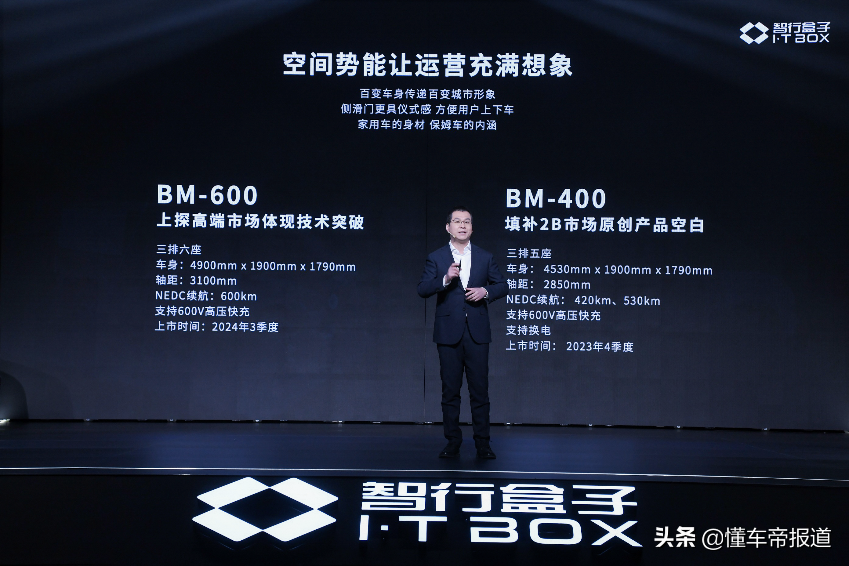 新车 | 取消副驾驶位，出行体验升级！盒子汽车BM-400/600正式发布