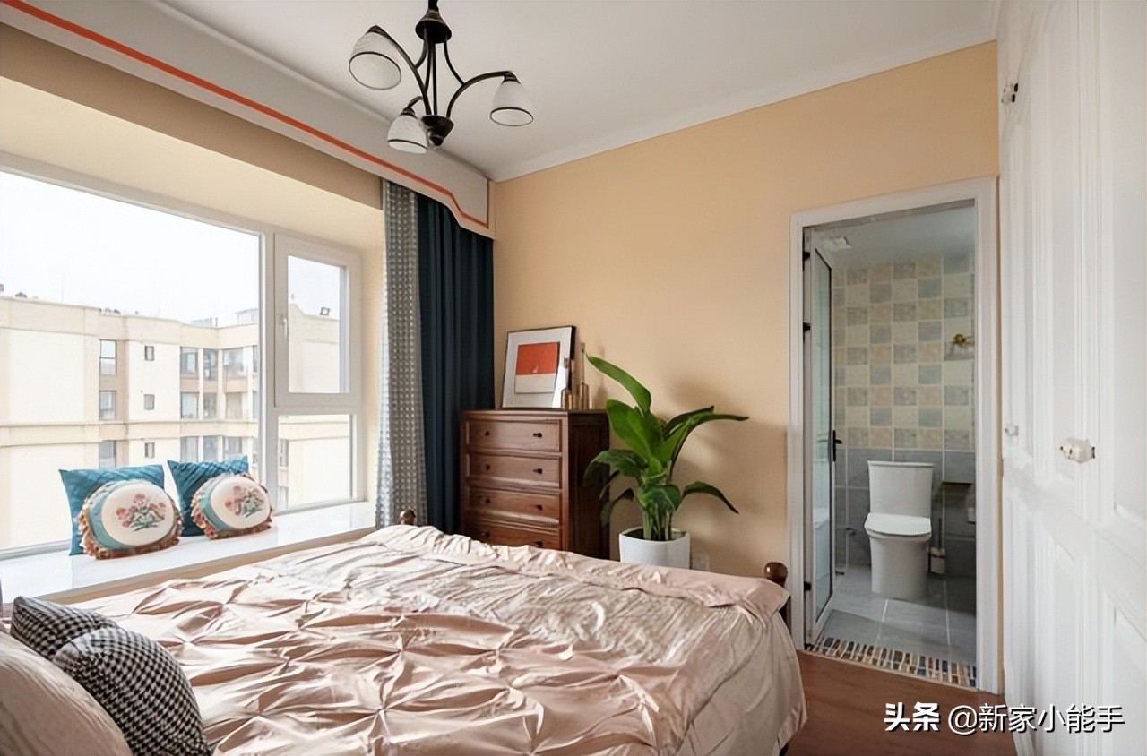 90平地中海風格，全屋简单又温馨，电视墙太抢眼了，一家人都喜欢