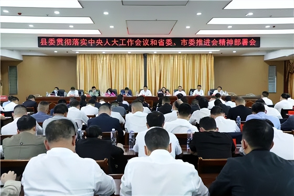 ​【县级人大】辰溪县委召开贯彻落实中央人大工作会议和省委市委推进会精神会议
