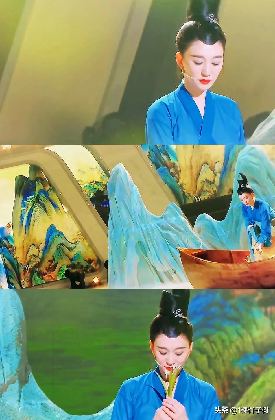 水墨画的李小冉 清新脱俗 媲美瑶池王母