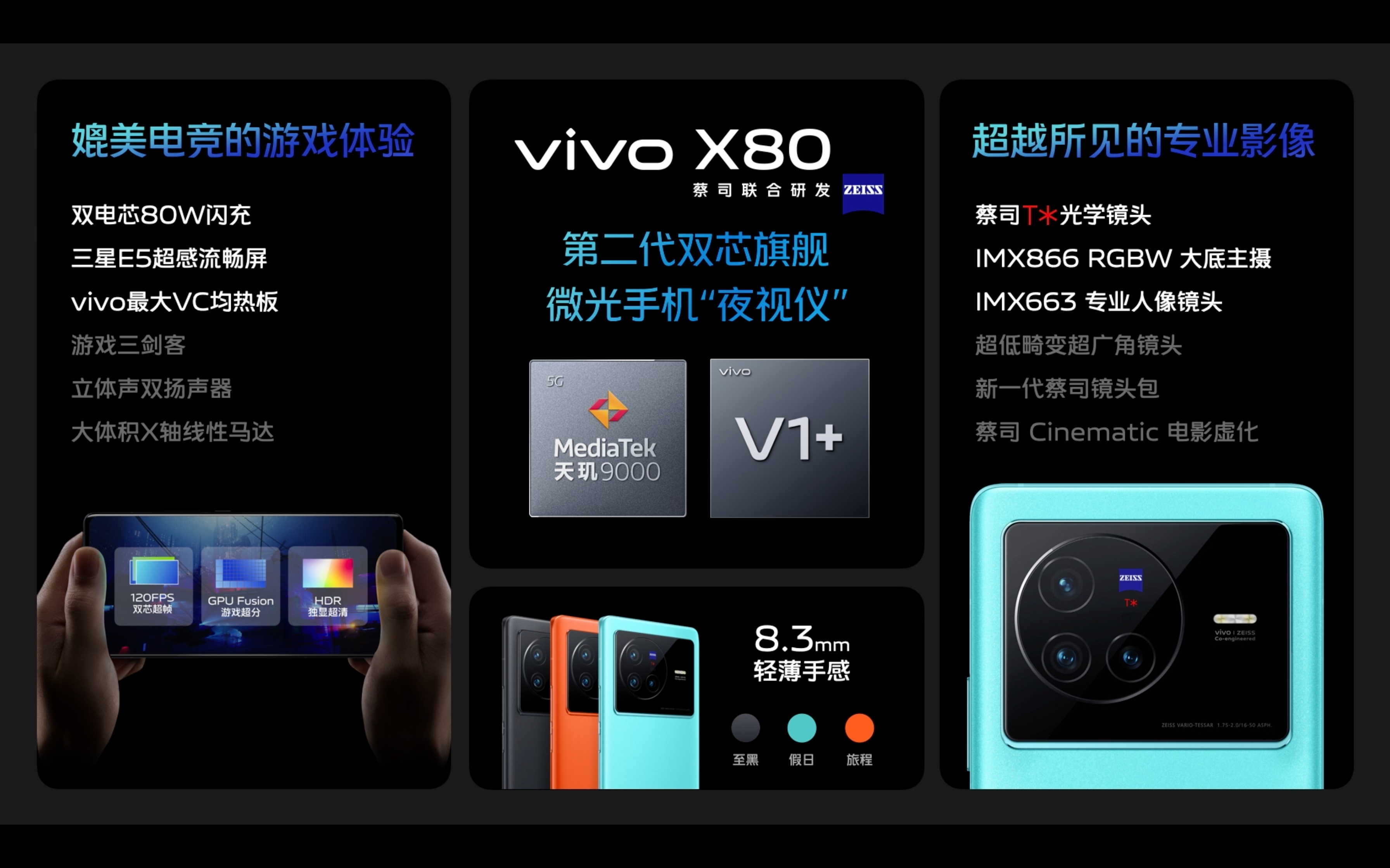 蔡司影像，超越所见 巅峰旗舰vivo X80系列正式发布