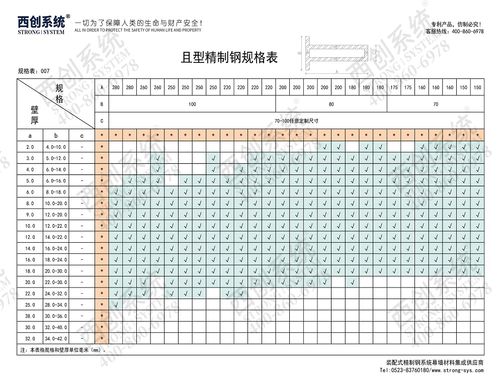 西創(chuàng)系統(tǒng)且型精制鋼無橫梁（隱藏橫梁）幕墻系統(tǒng)(圖12)