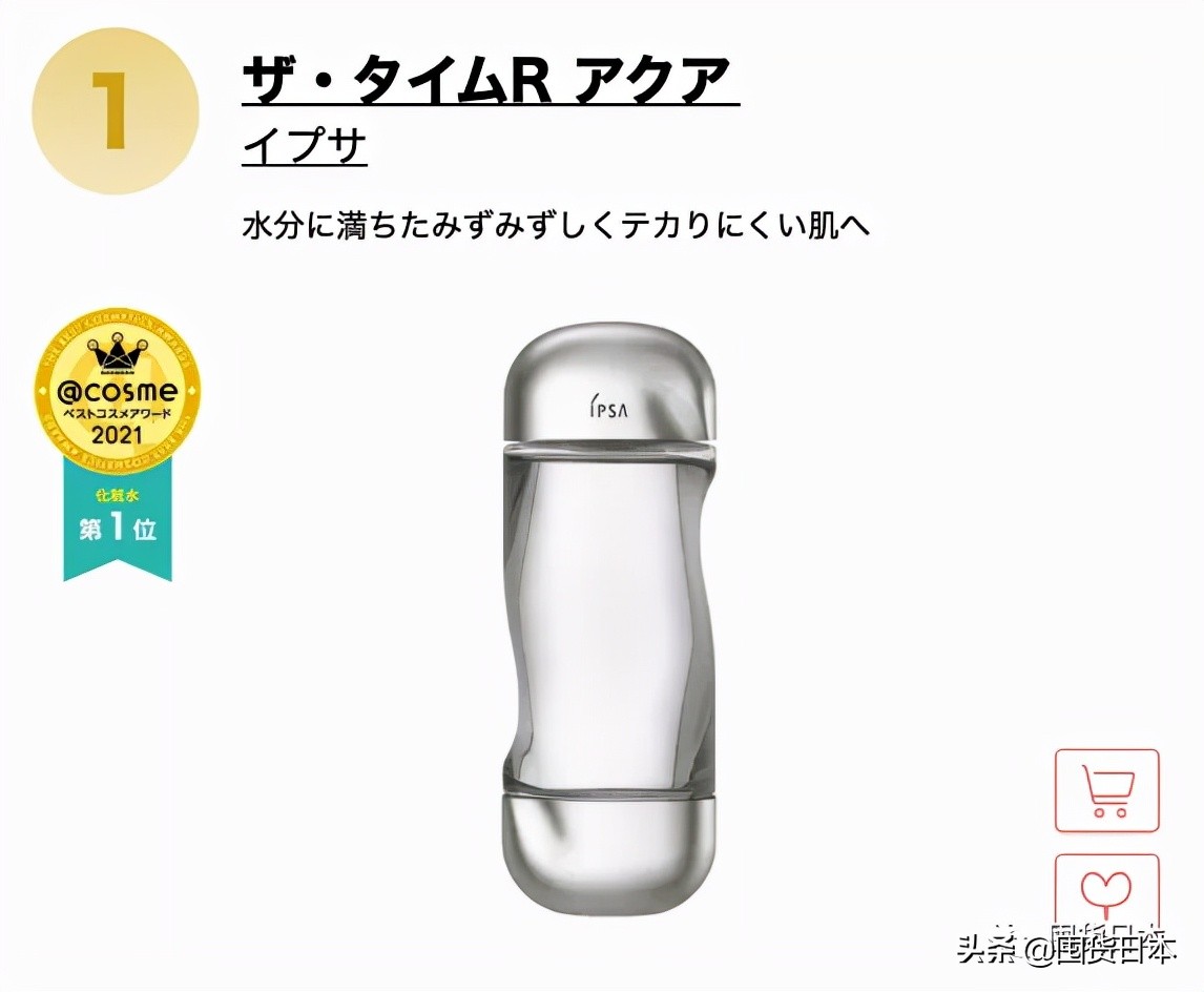 2021年度@cosme日本最大美妝榜單發布啦！只看各部門的第一名