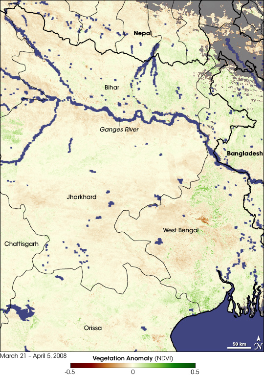 「太空观察」印度创纪录的农作物