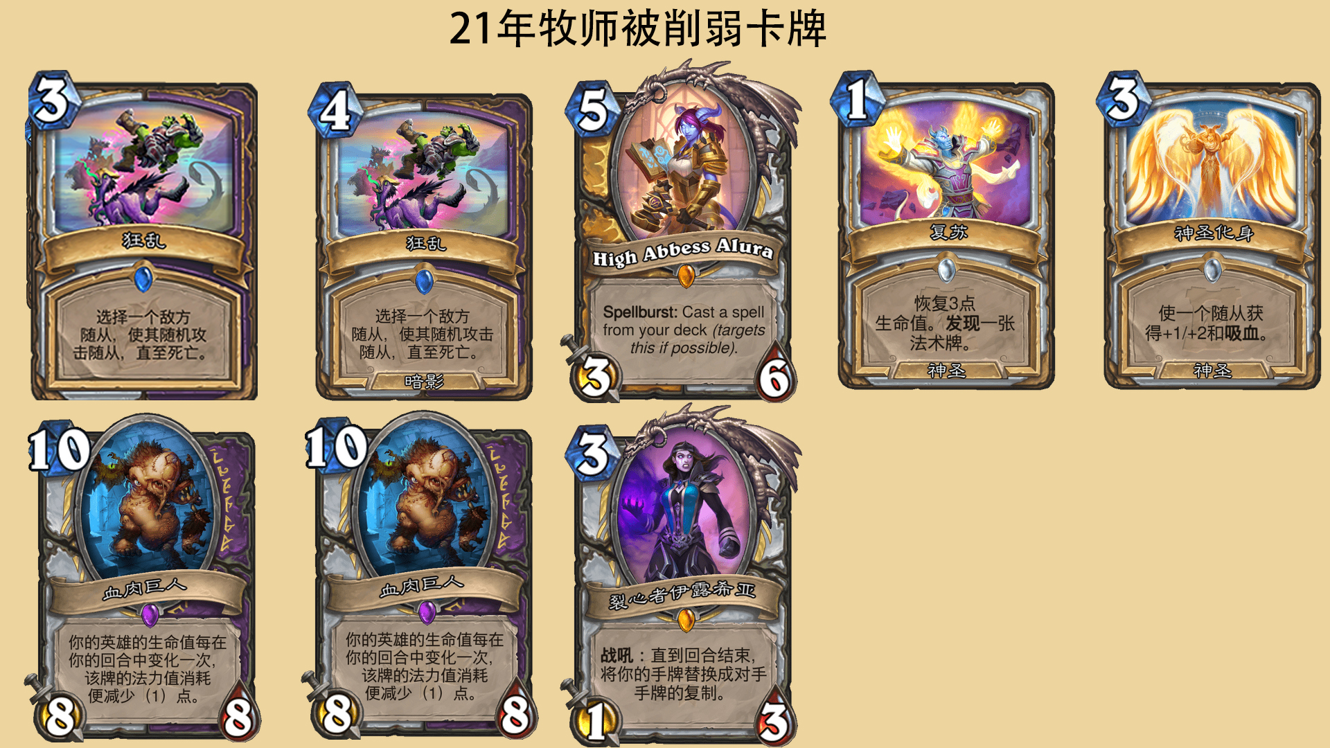 炉石21年十职业总结，谁才是年度巫妖王？