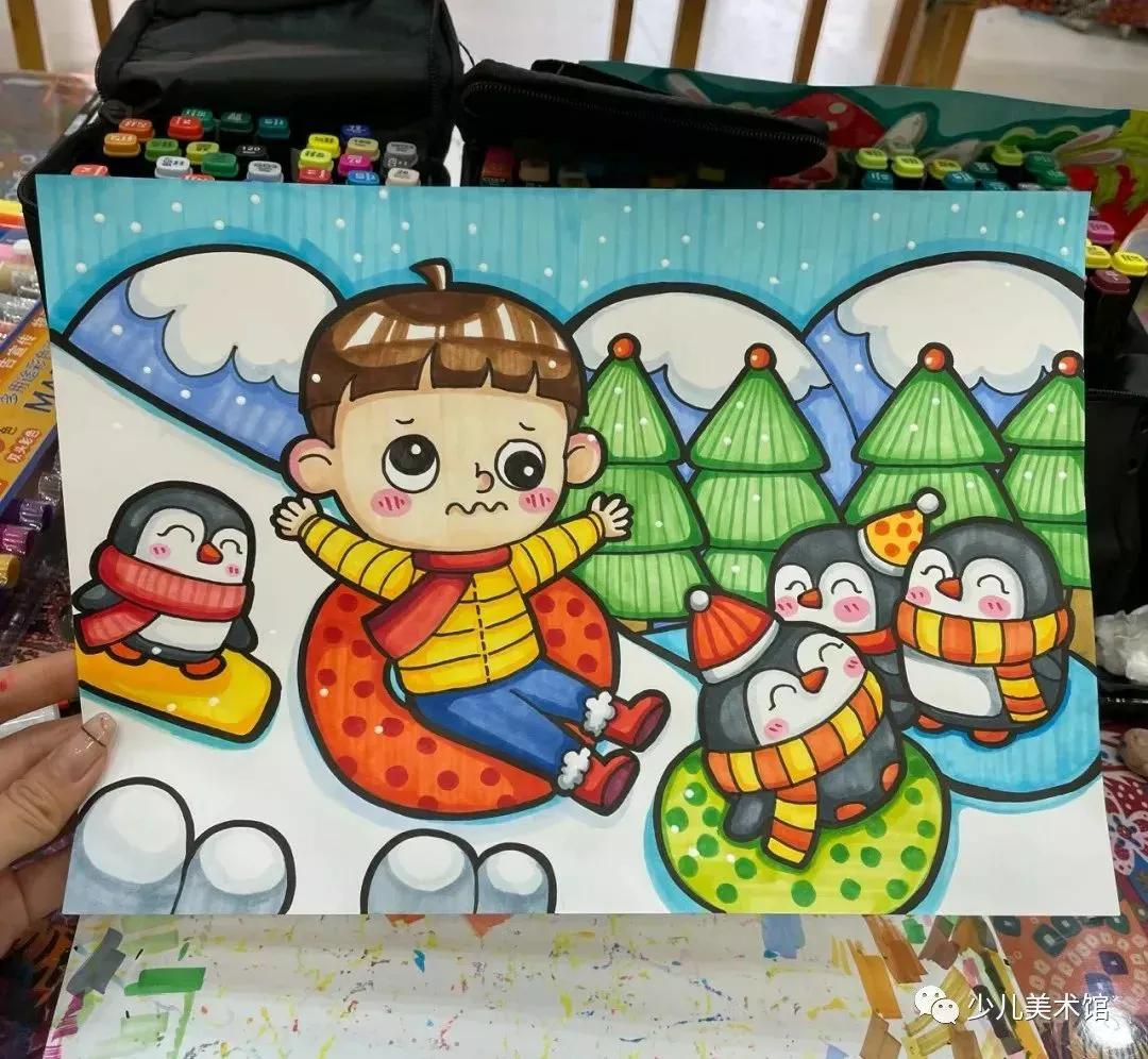 创意美术—太美了！超好看的40幅创意儿童画，张张精品，经典收藏