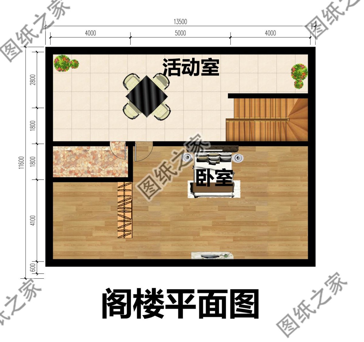农村二层别墅带阁楼设计，家居温馨舒适，很受一些年轻人的喜爱