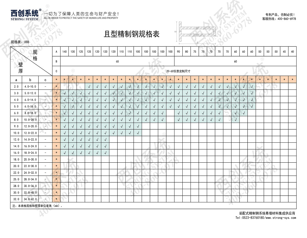 西创系统且型精制钢全隐框（有附框）幕墙系统节点设计(图12)