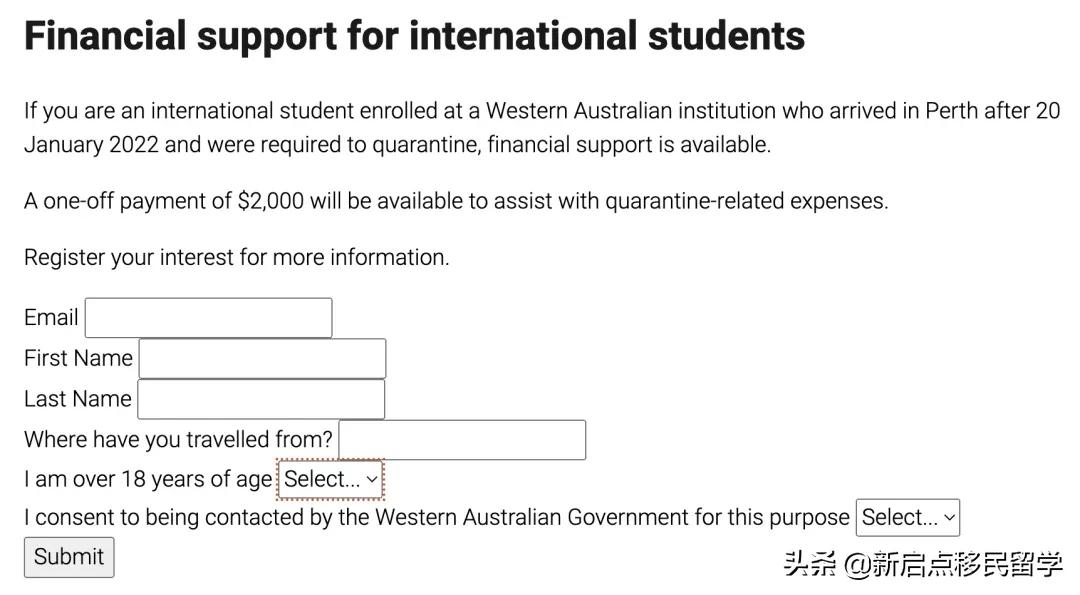 国际学生可以入境西澳！还可以申领每人$2000澳币隔离补贴