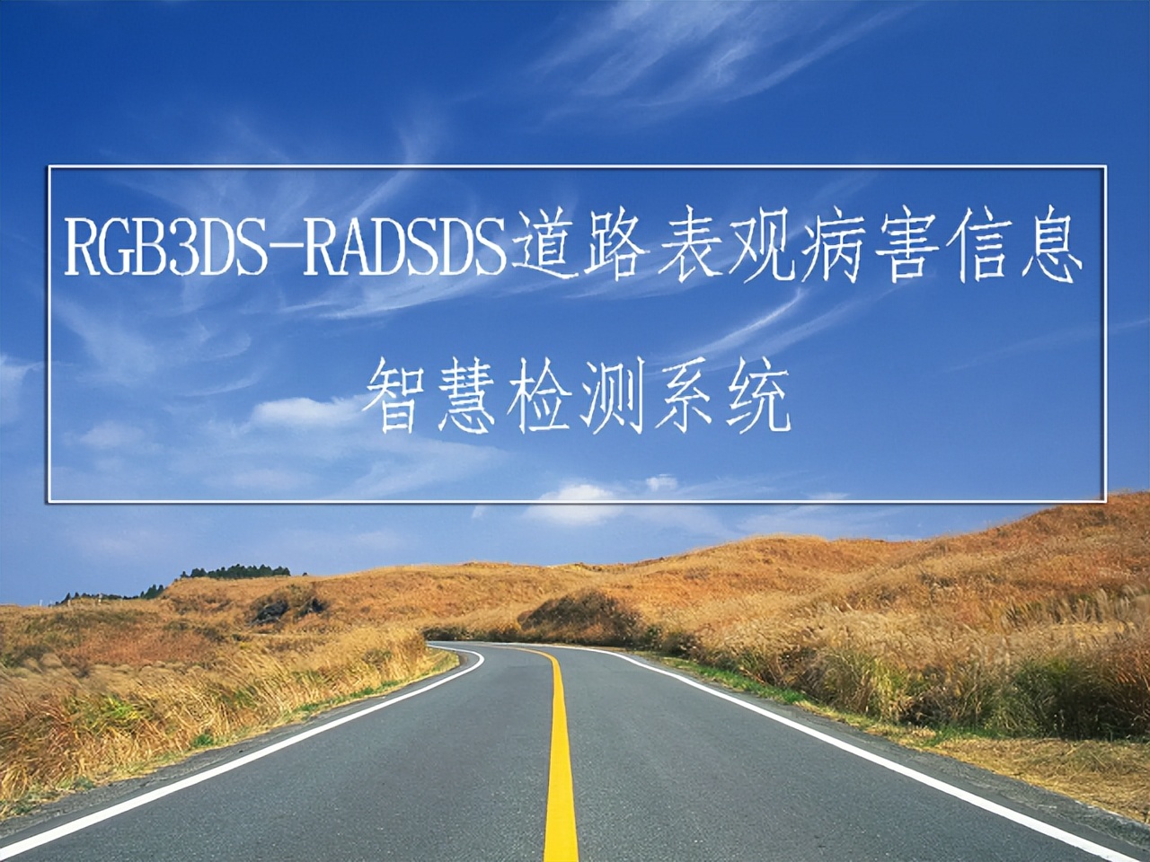 RGB3DS-RADSDS道路病害检测系统助力市政道路养护