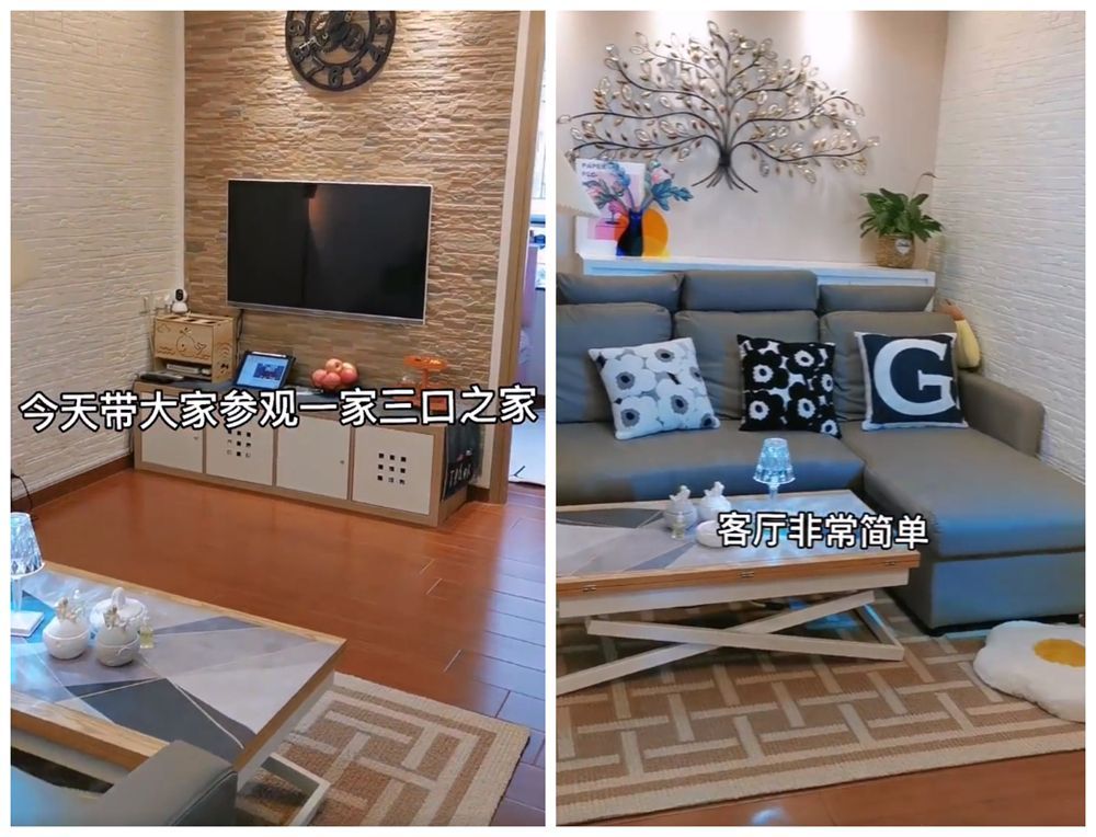 香港一家三口的蜗居：缩小客厅，30㎡一室改两室，没想到还挺舒适