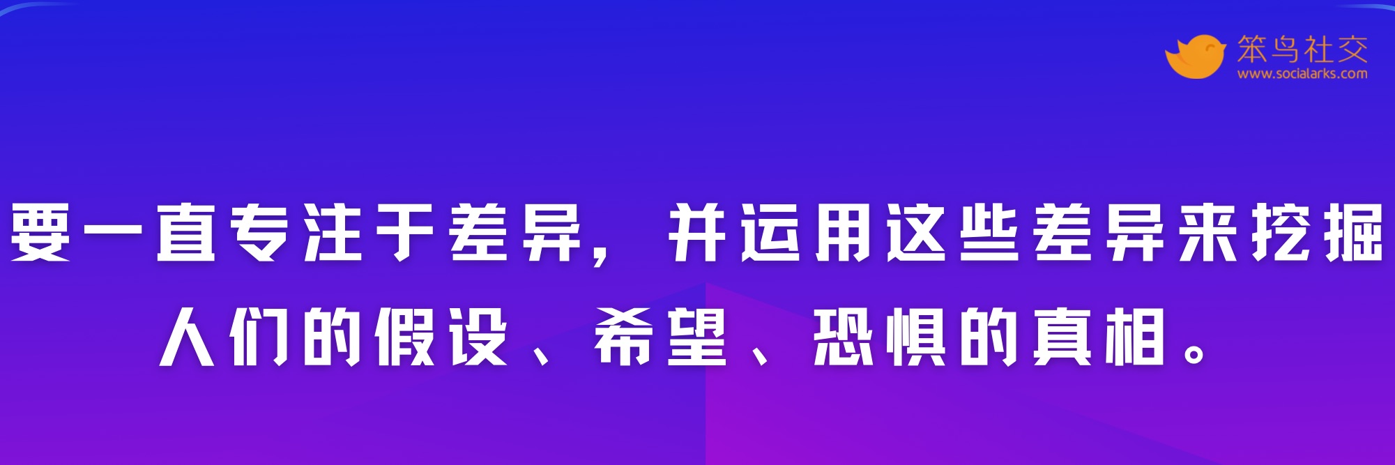 笨鸟社交20条经典启示录——社交营销金句