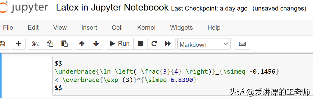 如何在 Jupyter 中使用 LaTeX