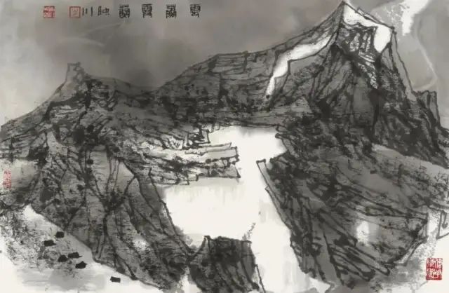 他的画激情迸发，境界博大