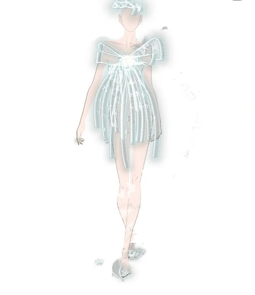 用美图秀秀画婚纱礼服