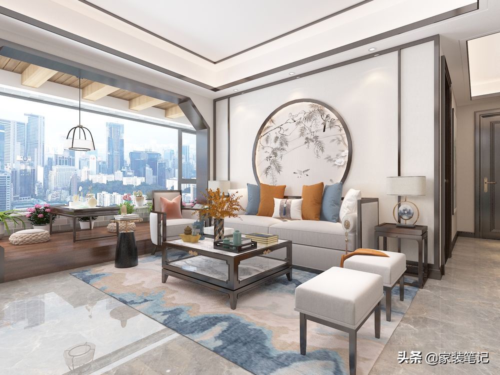 都说小户型不能装新中式，看了这套福州建发的房子装修，真的爱了