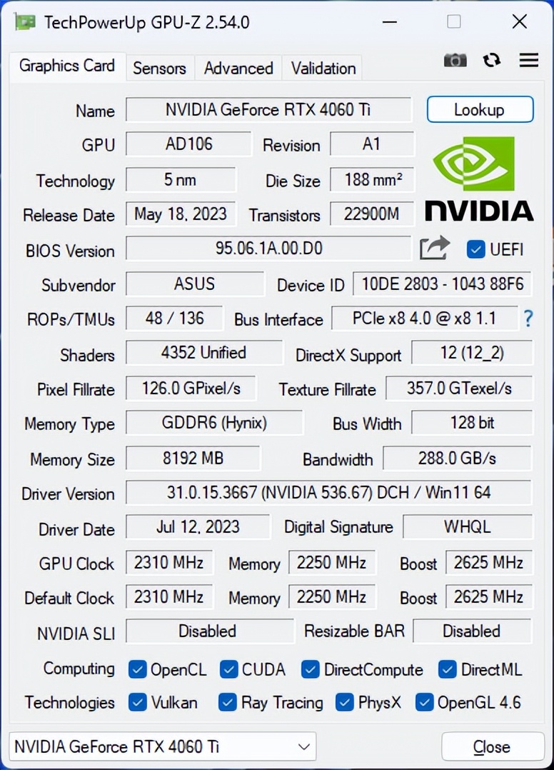 2070s猛禽o8g参数图片