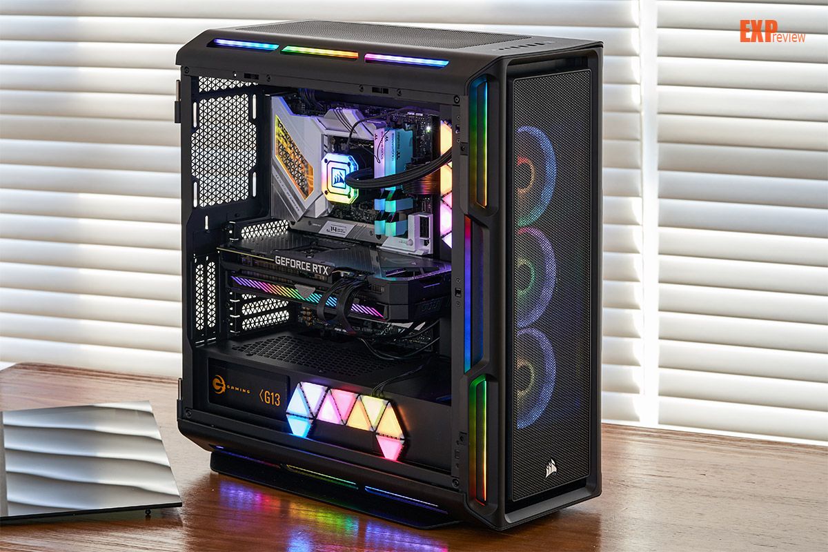 美商海盗船5000t rgb机箱评测:造型升级同时带来极致rgb灯光体验