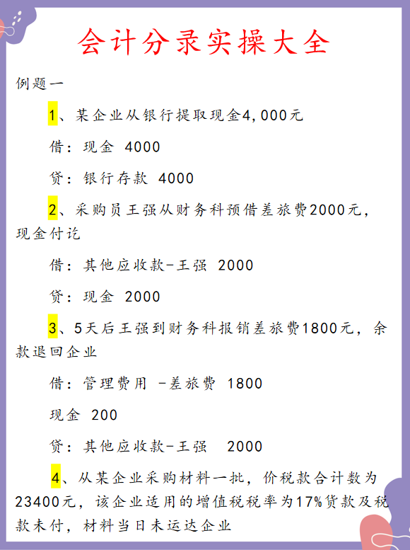 会计分录原来这么简单！150道分录题，别再死记硬背了