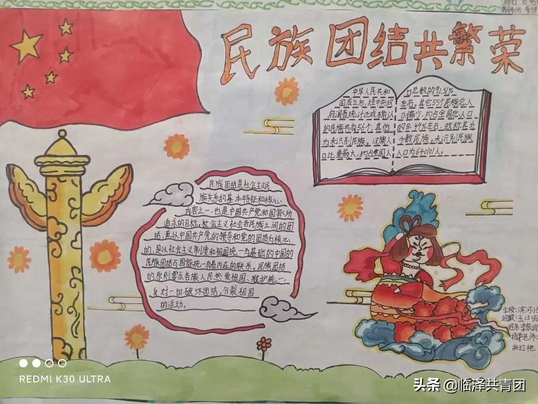 【青·动态】“民族团结一家亲 同心共筑中国梦”—青少年手抄报展（一）