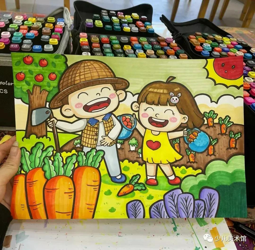 创意美术—太美了！超好看的40幅创意儿童画，张张精品，经典收藏