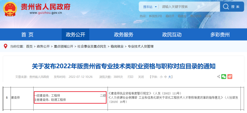 重大利好！又一省明确二建可对应职称