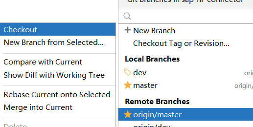 「Git使用」IDEA 同步master代码 到dev 图文讲解