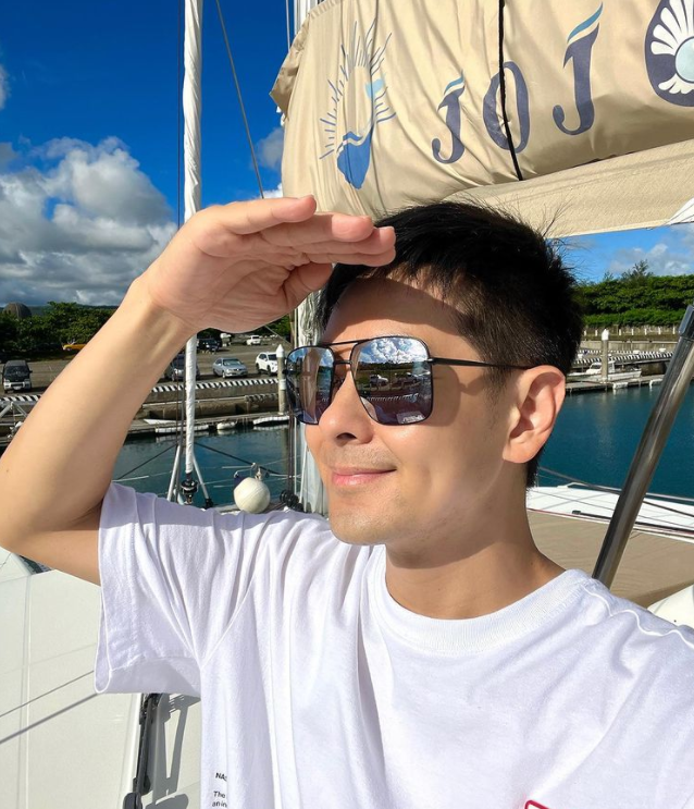 林志颖老婆晒全家出游，12岁Kimi身高超爸爸，父子同框像兄弟