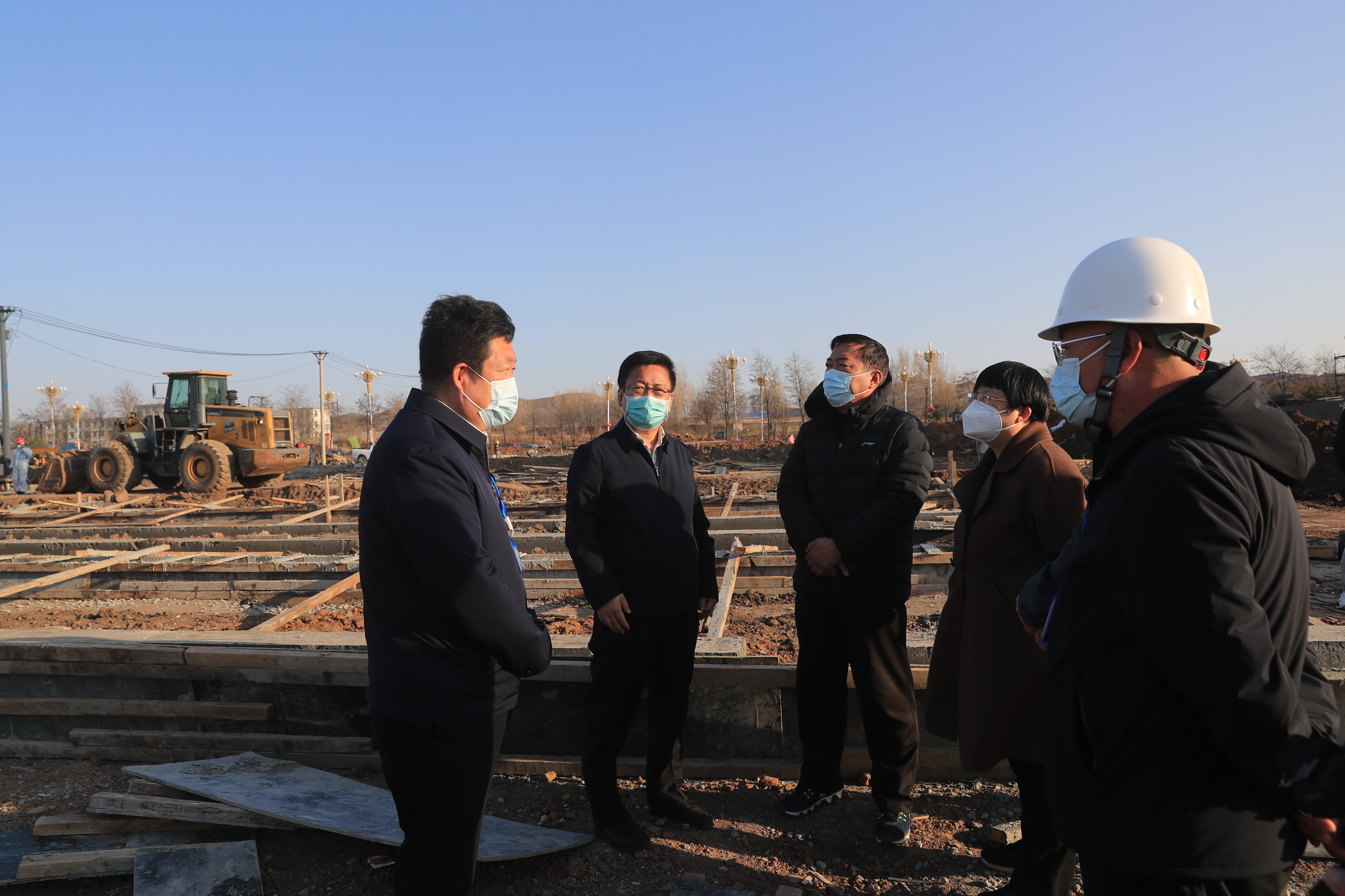 丁文举到朝阳北票健康驿站项目调研建设情况