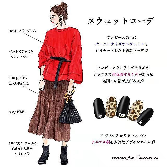 日本手繪穿搭可真絕，從選款到配色實用精致，普通衣服穿出高級感 形象穿搭 第9張