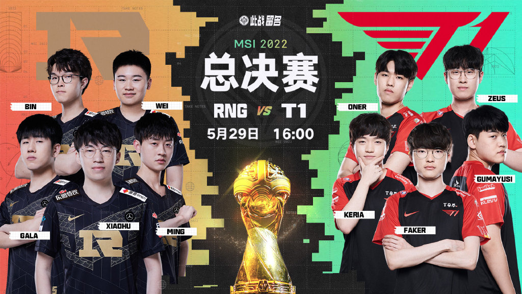 我们又是冠军！RNG  3-2 力克T1，成功卫冕MSI