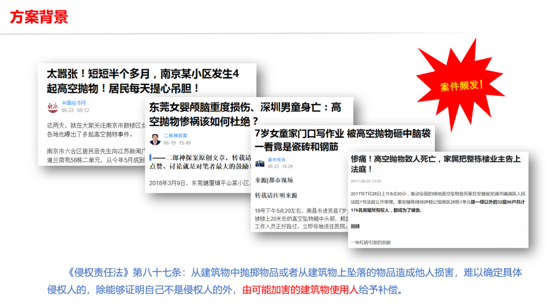 分享 | 高空抛物监控与人脸识别监控解决方案