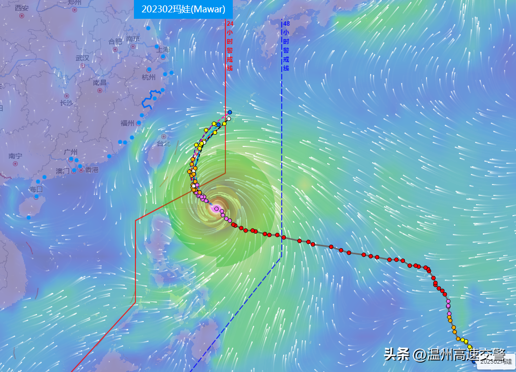 温州天气台风网(温州：台风“玛娃”靠近24小时警戒线，对高速公路行车会有影响吗？)