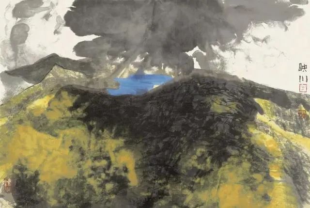他的画激情迸发，境界博大