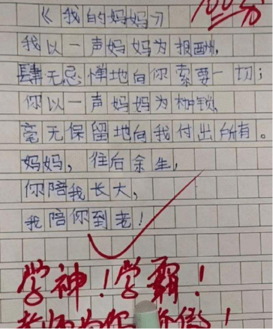 小学生作文《我讨厌爸爸》，稚嫩话语尽显心酸，妈妈看完哽咽了