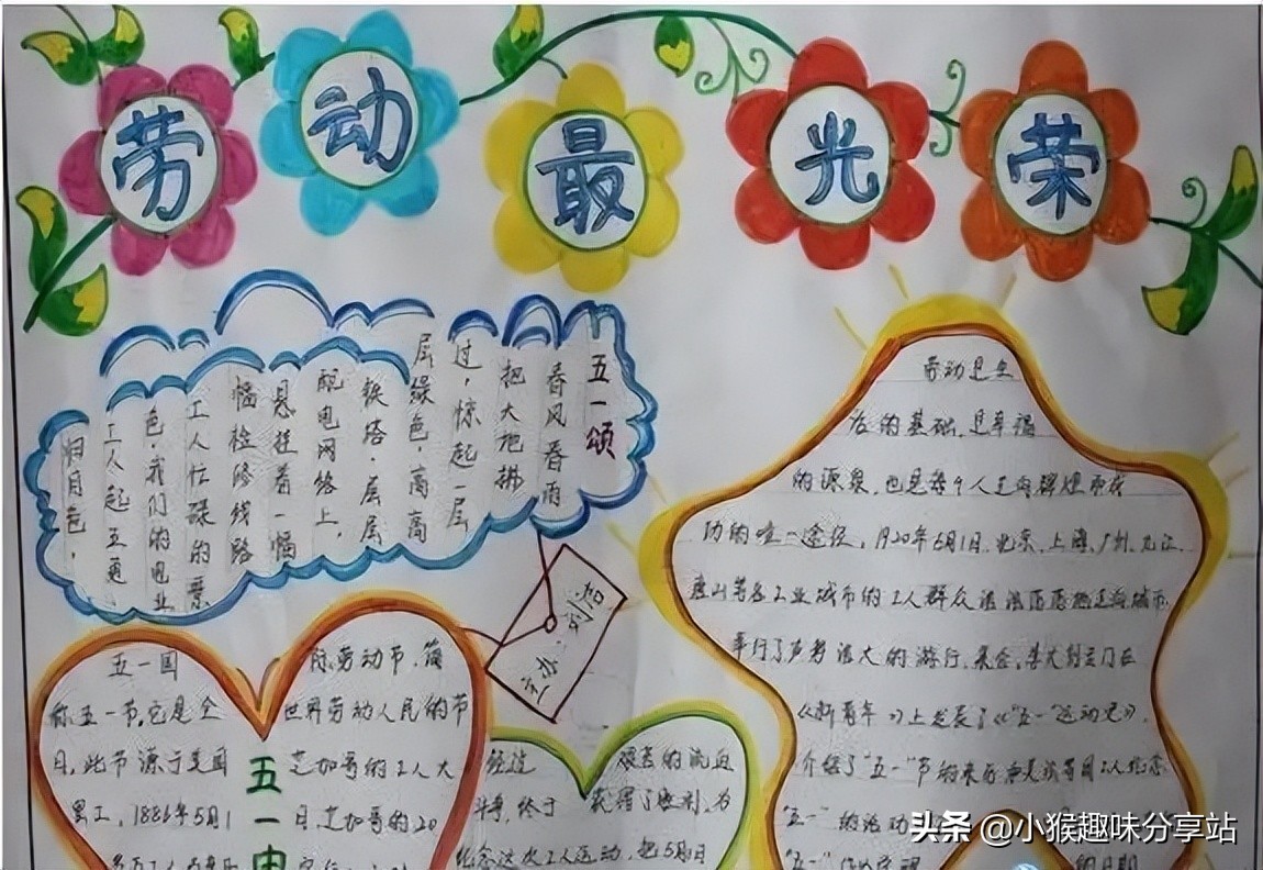 劳动节专题手抄报大全，简单易学，新颖好看