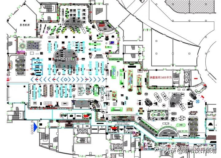 超市卖场分区灯光照明设计及灯具选择建议