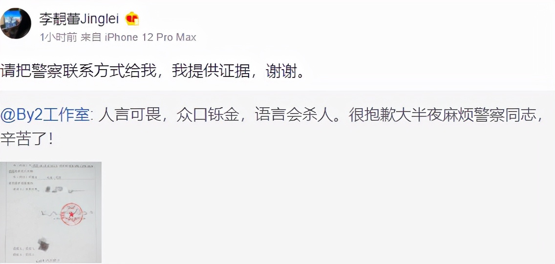 By2妹妹卷入王力宏出轨事件，当事人深夜报警，李靓蕾再反击