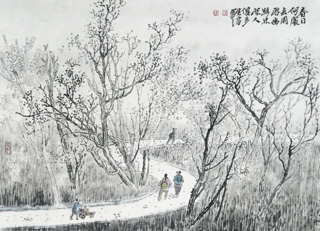 陈生书：古黄河风光带杂树林写生小记